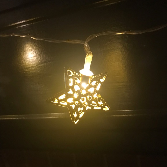 NIB 2 Strands NEW Gold Star CHRISTMAS Strand of Holiday String Lights - Picture 4 of 7